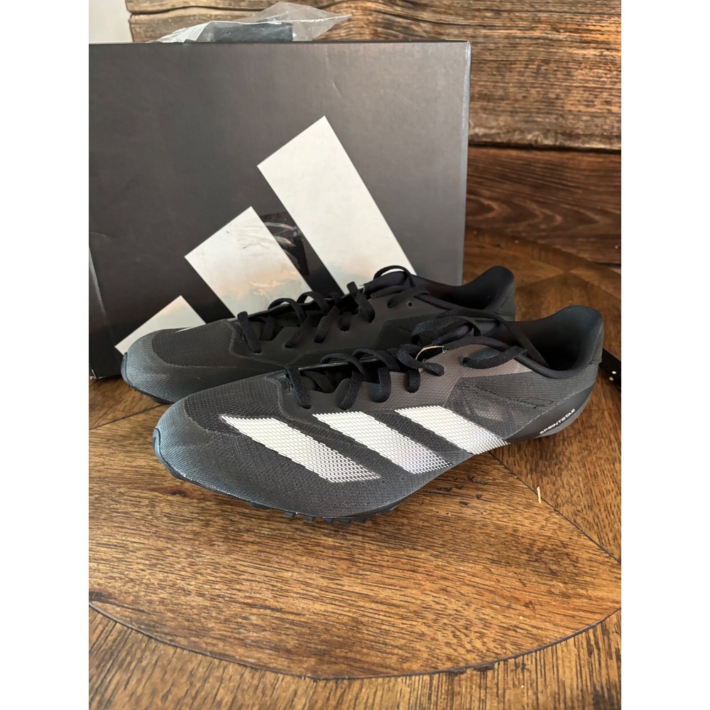 Adidas Sprintstar Track Spikes Black White IG9908 Mens 11.5 Womens 12.5 New